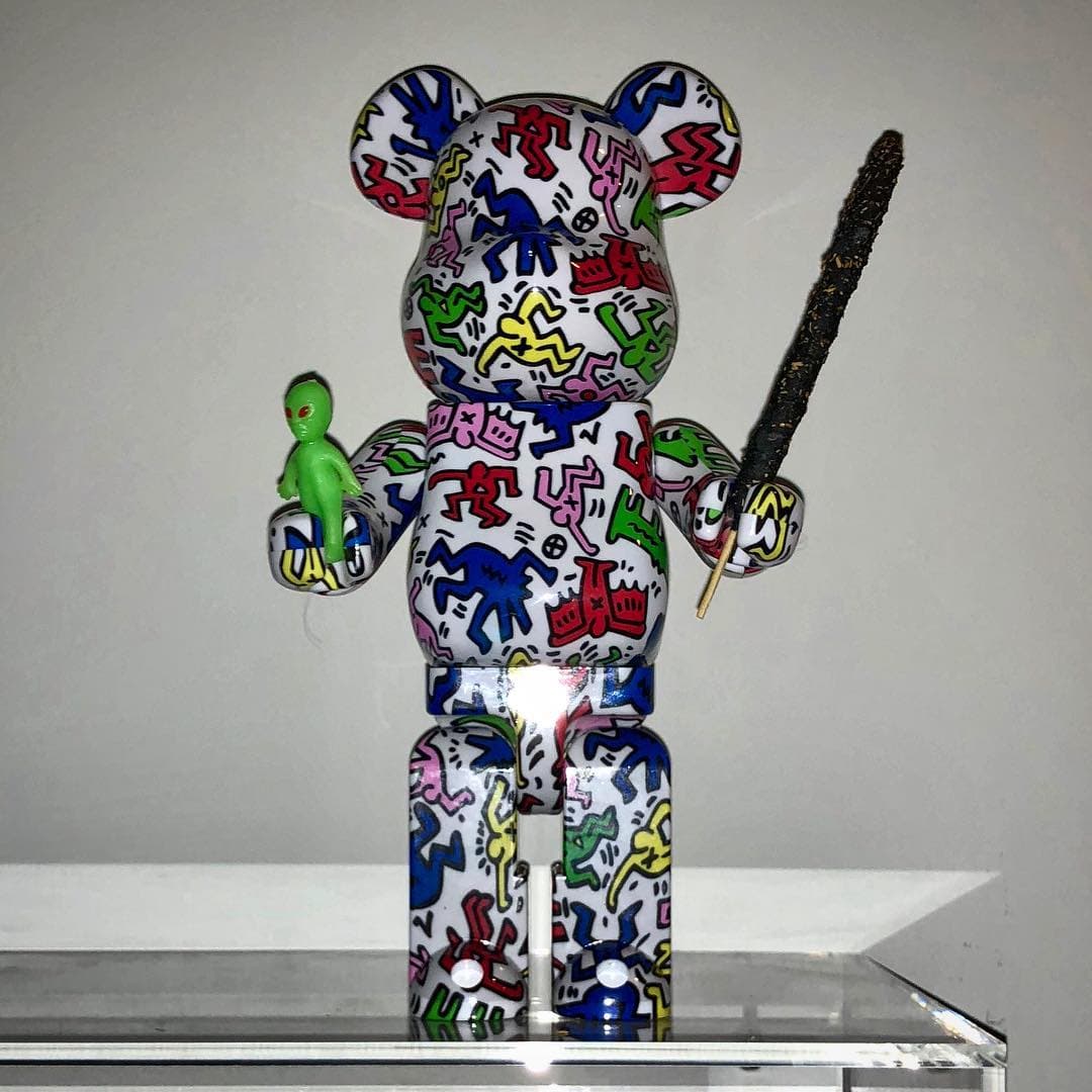 Keith Haring Bearbrick Alien - Image 1